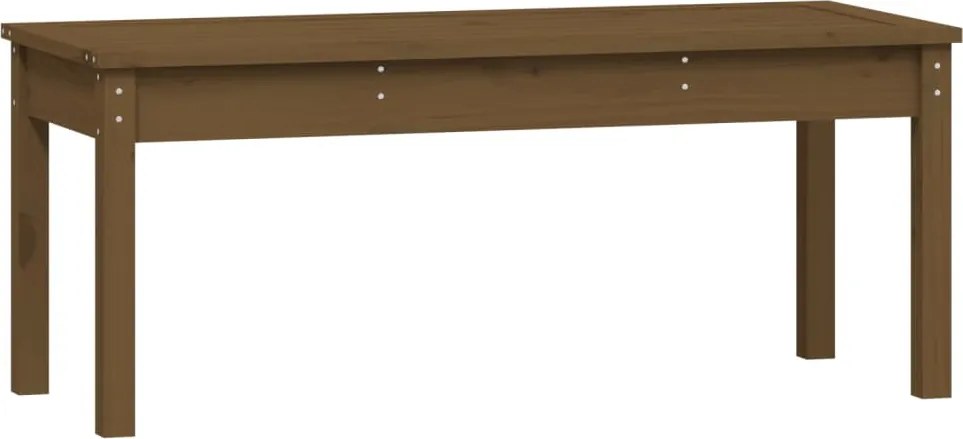 vidaXL Bancă de grădină, maro miere, 109x44x45 cm, lemn masiv de pin
