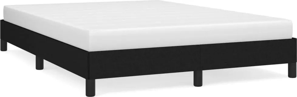 vidaXL Cadru de pat fără saltea, negru, 140x190 cm, textil