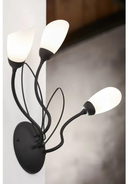 Jupiter 2059 - Aplică de perete GLORIOSA 3xG9/14W/230V, neagră