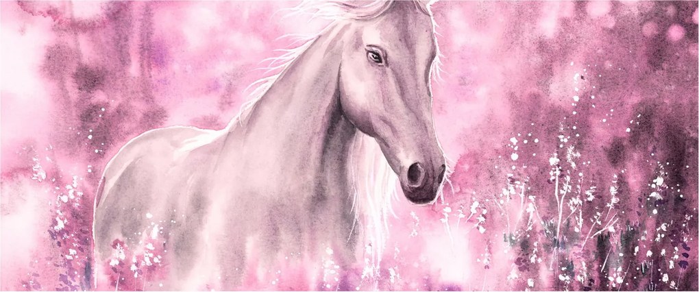 Tablou - Cal pictat (120x50 cm)