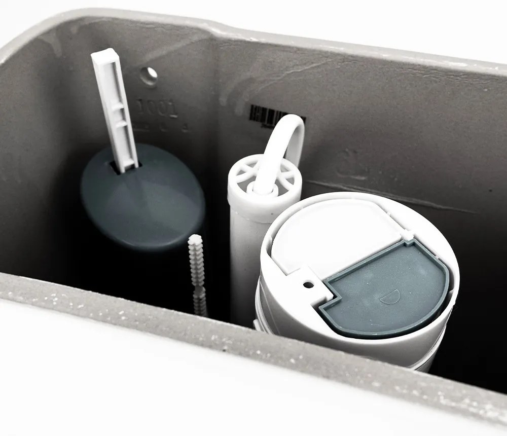 Toaletă monobloc Cleano cu evacuare inferioară și scaun