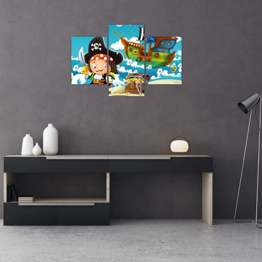 Tablou - Comoara piraților (90x60 cm)