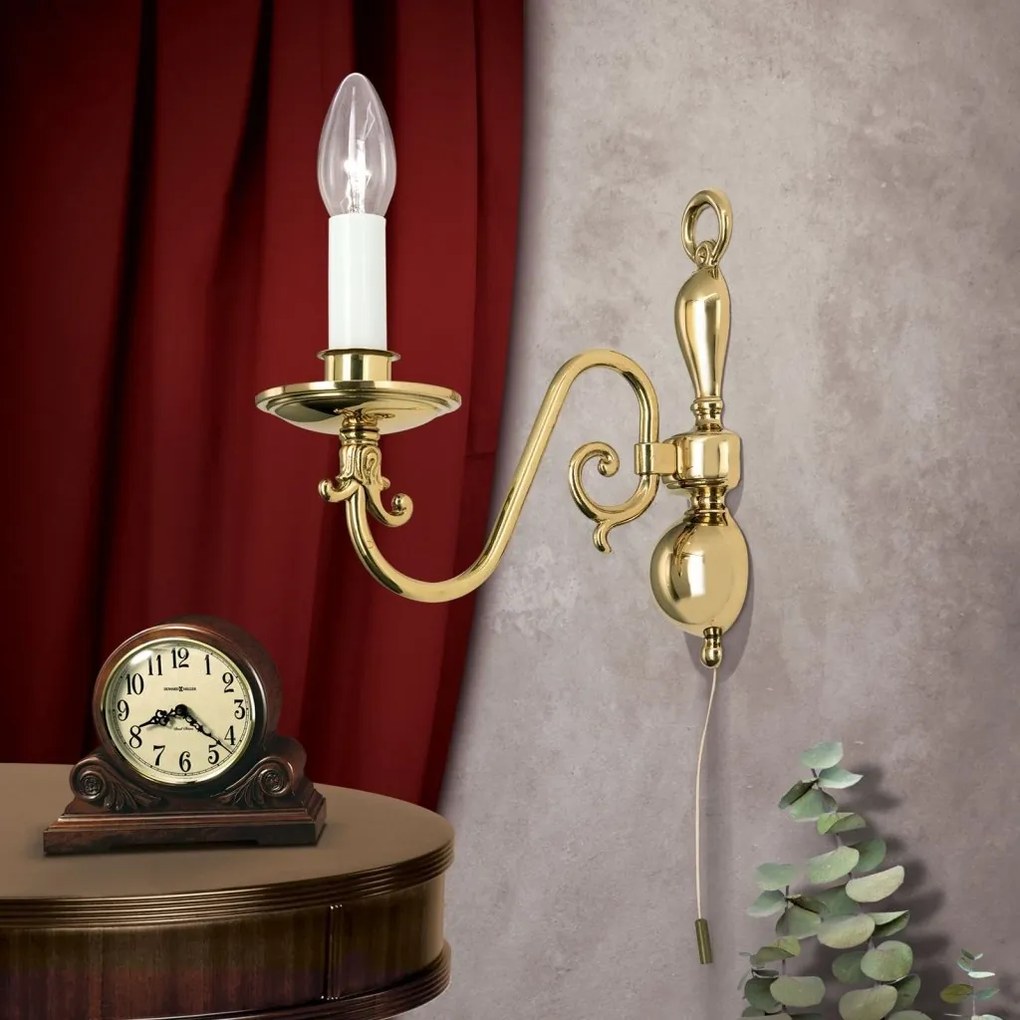 Aplica de perete design clasic FLAMISCH, alama lucioasa