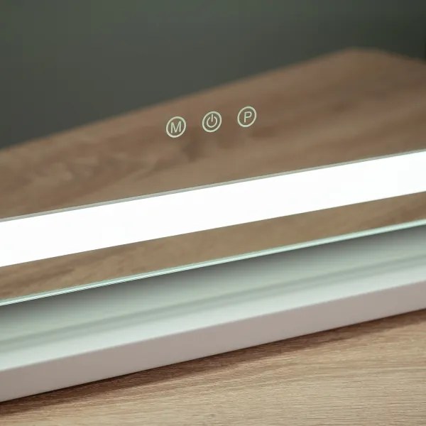 BRILAGI - oglindă de machiaj LED CALIFORNIA cu reglare a intensității LED/25W/230V 55x44 cm albă