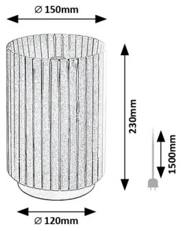 Lampă de masă Rabalux 74212 RAVEN 1xE27/6W/230V