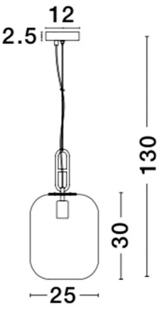 Lustra / Pendul design modern 25cm Hunter NVL-9120668