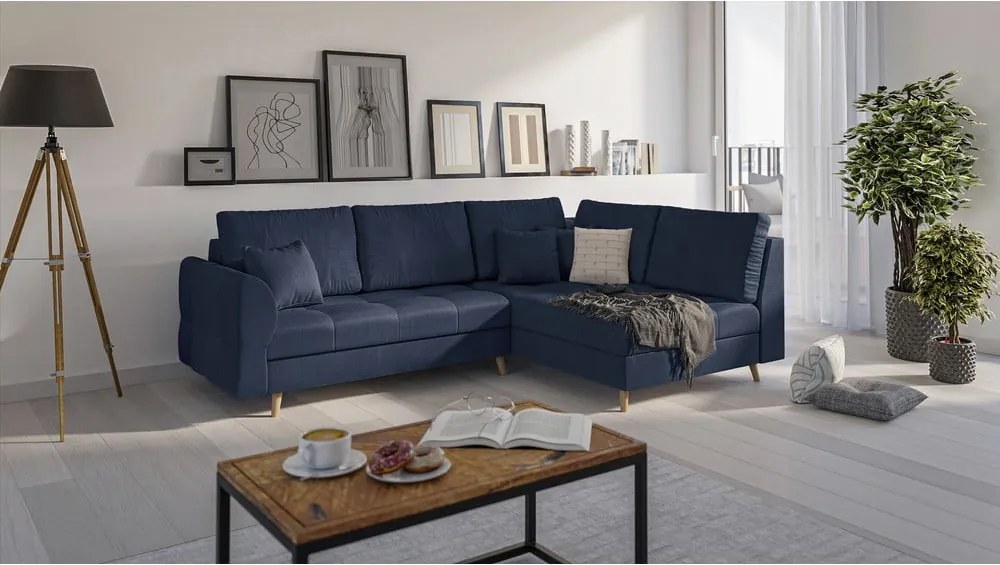 Colțar albastru închis (pe partea dreaptă) Ariella – Ropez