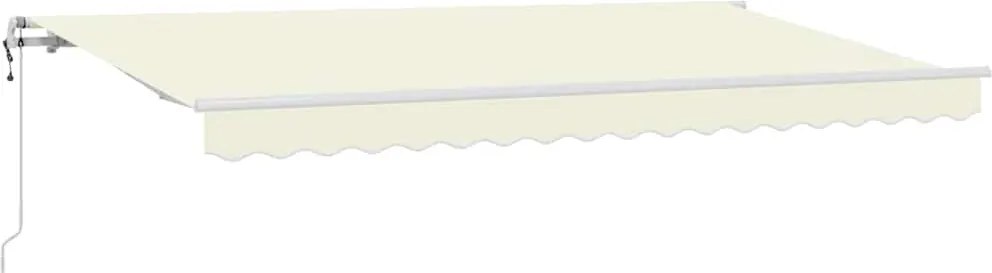 vidaXL Cortina Retractabilă Crem 350 x 200 cm țesătură