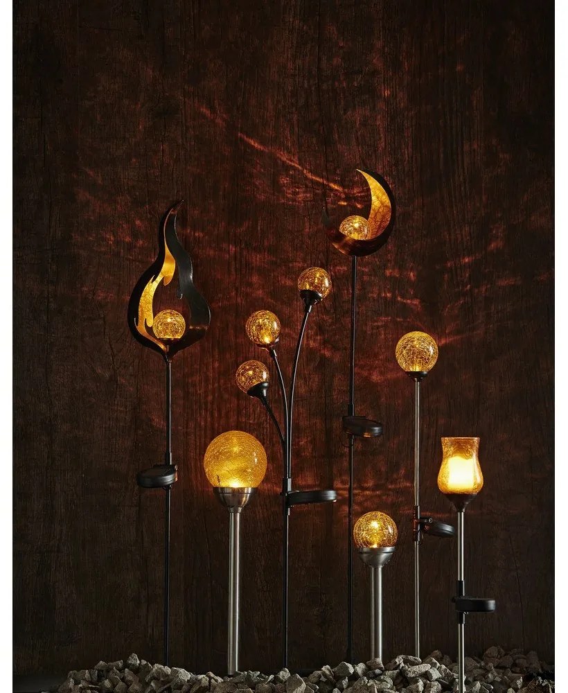 Decorațiune LED pentru grădină Star Trading Roma, portocaliu