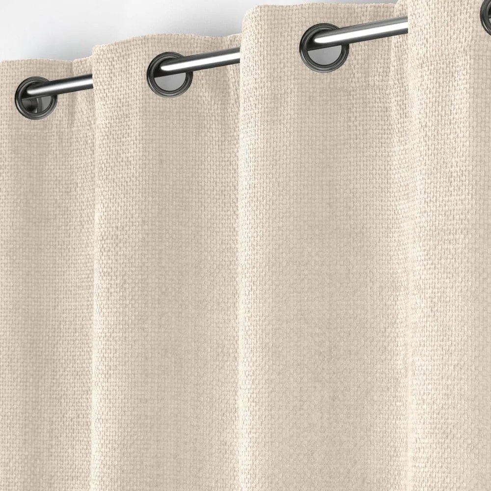 Draperie bej din janilie 140x260 cm Leo – douceur d'intérieur
