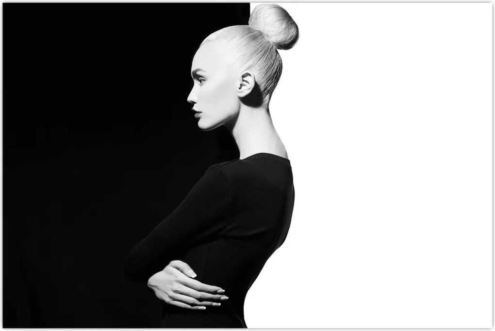 Tablou - O femeie à la yin și yang (90x60 cm)