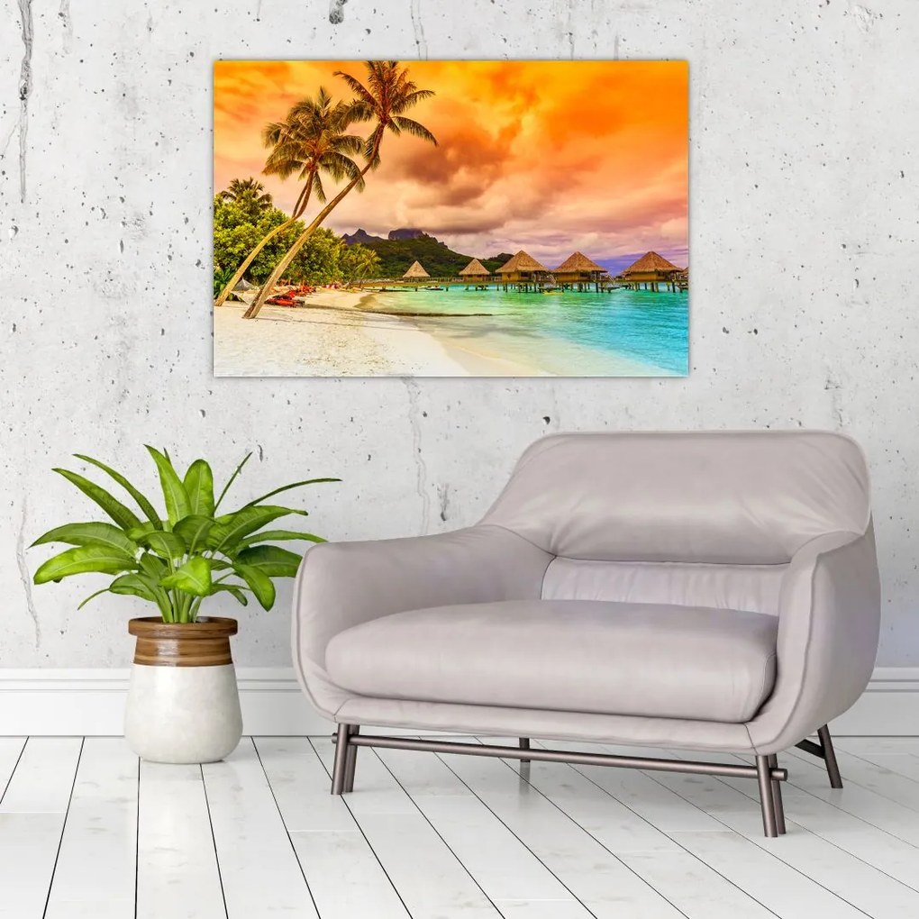 Tablou - Insula Bora Bora (90x60 cm)