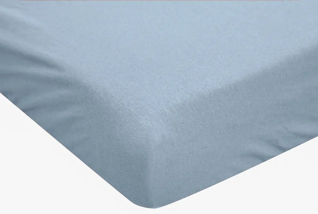 Cearsaf jersey ALVORA 180x200 cm albastru deschis