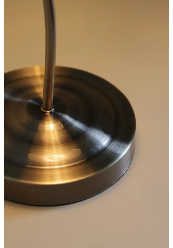 Veioză albă/alămie cu abajur din sticlă (înălțime 49 cm) Vela – Markslöjd