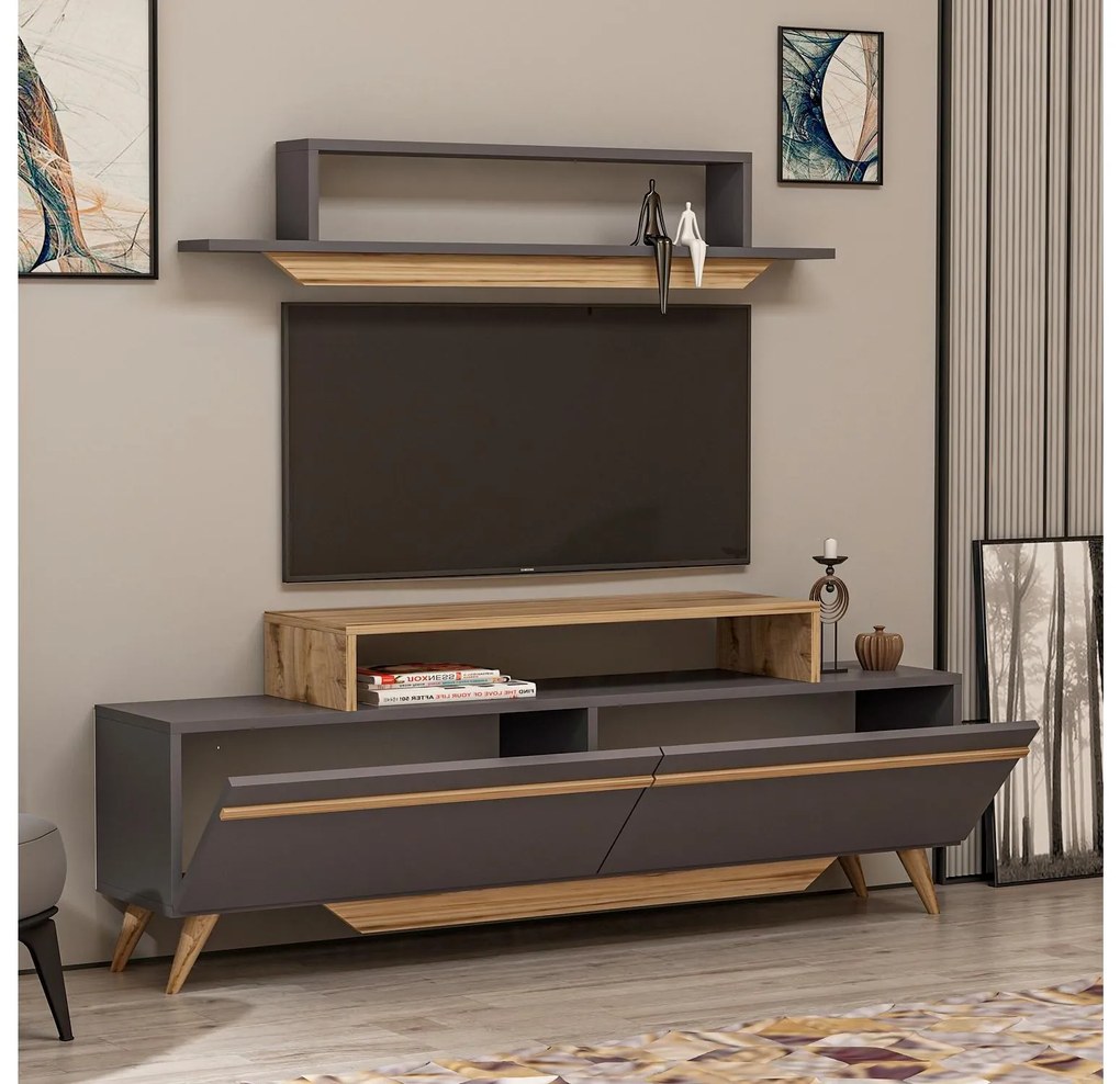 Mobilier living Tebeka 2 (Nuc + antracit) . 1095626