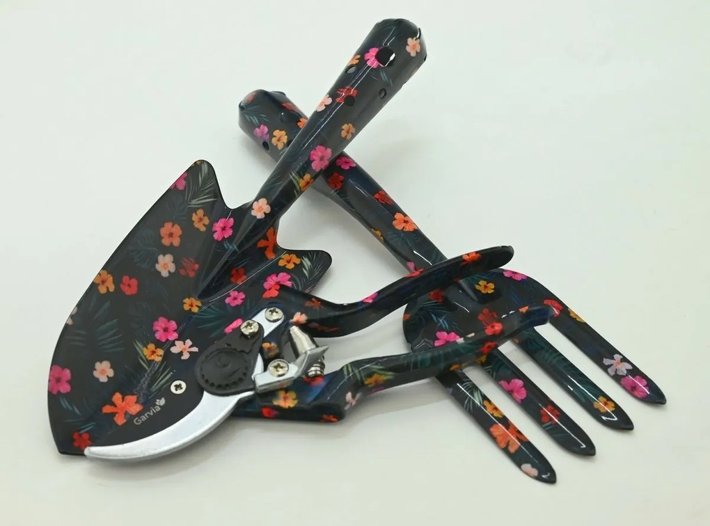 Garvia Set de instrumente de grădină 3pcs Floriîntunecate