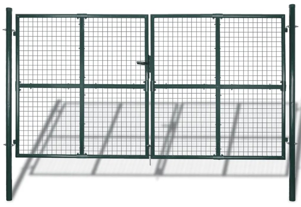 Gard de grădină plasă, poartă gard grilaj, 289x200 cm/306x250 cm