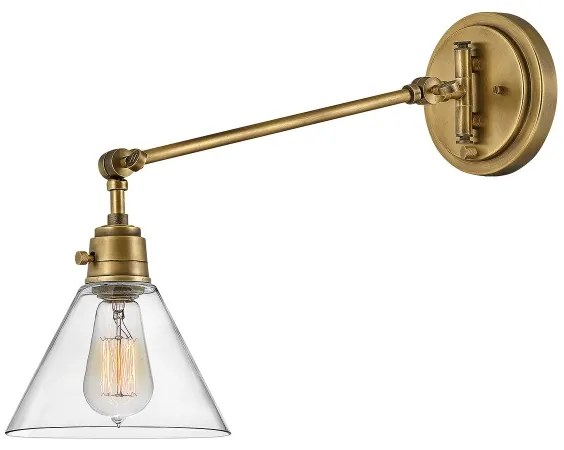 Lampă de perete Hinkley HK-ARTI-1W-HB-CG ARTI 1xE27/60W/230V alamă