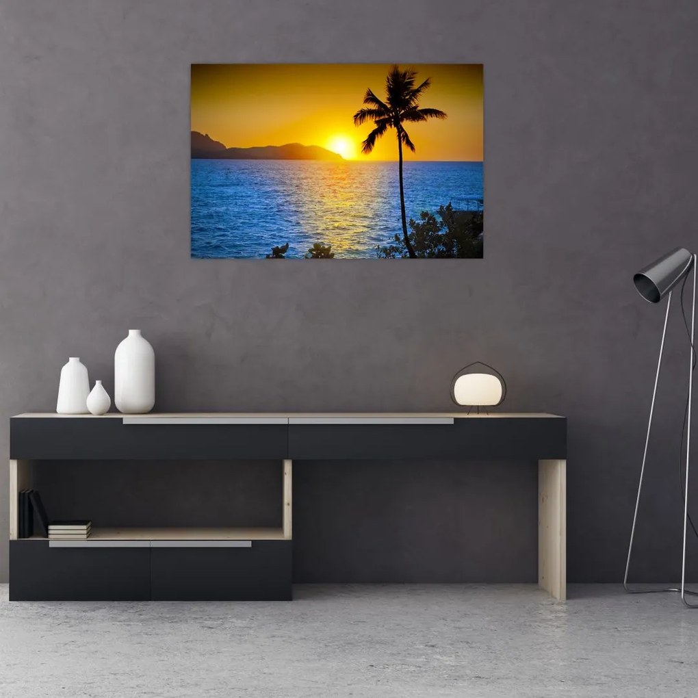 Tablou - Apus de soare deasupra mării (90x60 cm)