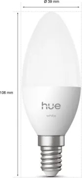 Bec LED dimabil Philips Hue White B39 E14/3,9W/230V 2700K