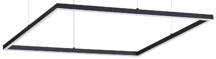Lustra LED design modern geometric ORACLE SLIM SP D070 SQUARE 3000K ON-OFF BK