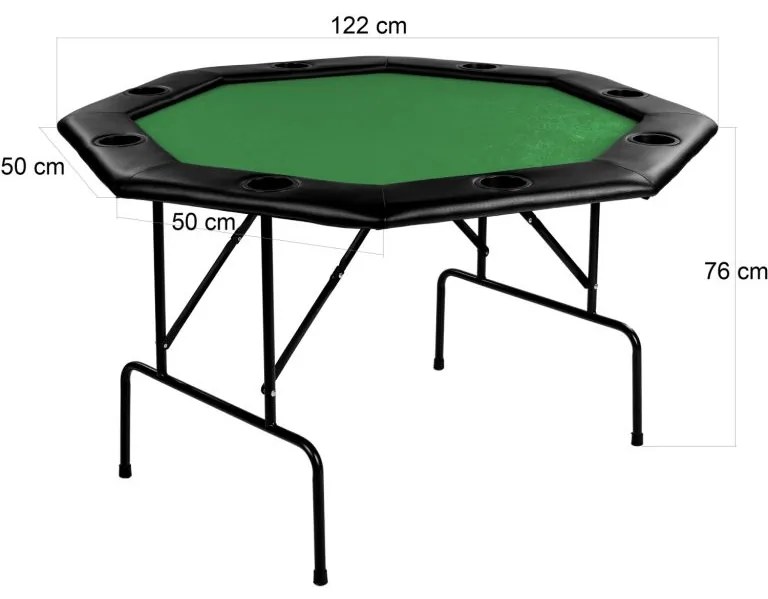 Masă de poker - verde