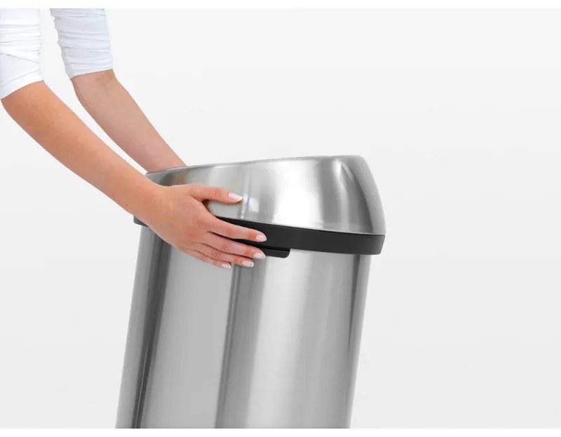Cos de gunoi Brabantia Touch Bin 647246, 60 L, Deschidere lina si silentioasaă, Alb