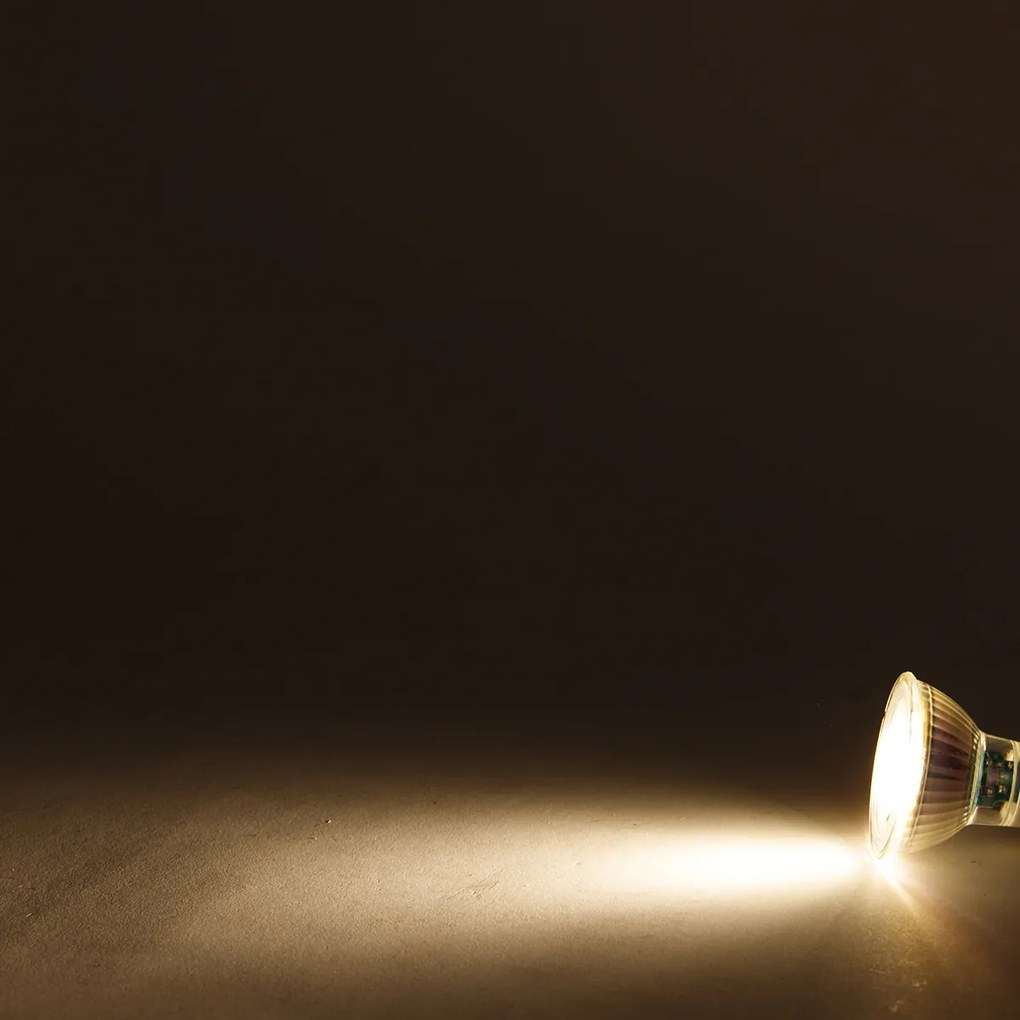 Set de 6 becuri LED GU10 reglabile 6W 450lm 2700K