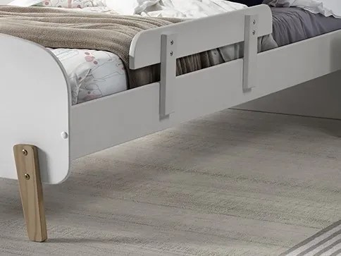 Set KIDDY format dintr-un Pat copii (90x200) cu noptieră, bară de siguranță și cutie de jucării.