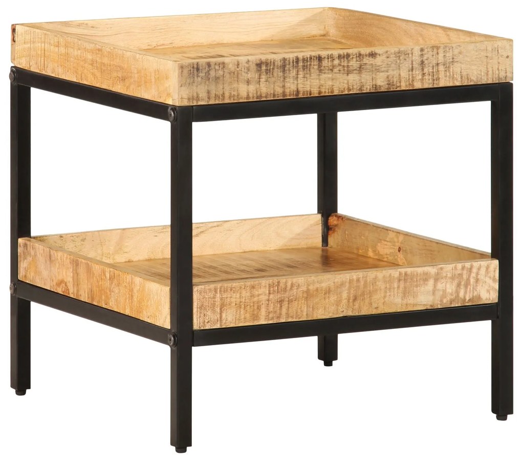vidaXL Masă laterală 45x45x45 cm Lemn de mango
