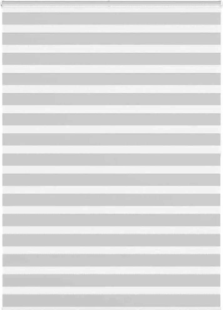 vidaXL Jaluzea tip zebra gri deschis lățime țesătură 155,9cm poliester