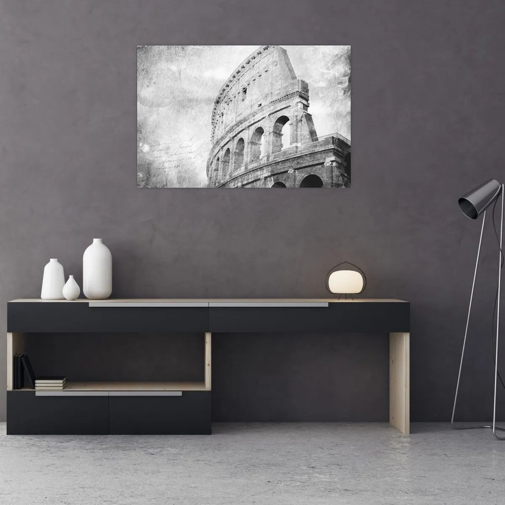Tablou - Carte poștală de epocă a orașului N⁰1 (90x60 cm)