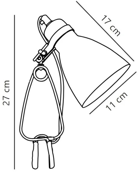 Lampă de masă cu clemă Nordlux CYCLONE 1xE14/15W/230V negru