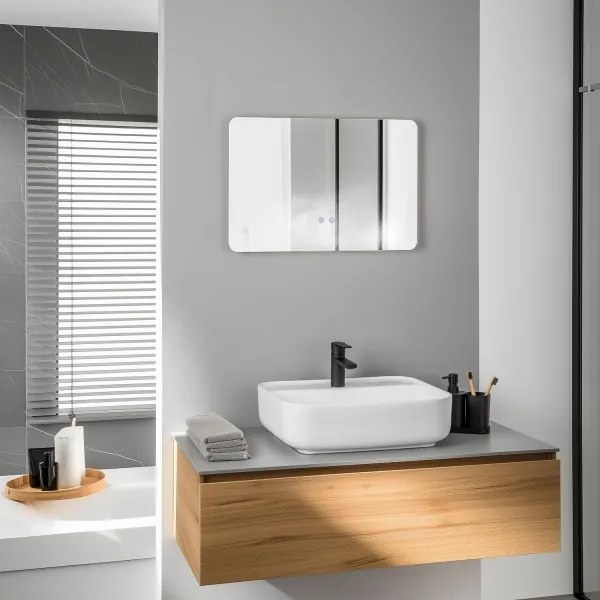 Brilagi - Oglindă de baie DIANA, LED reglabilă, încălzită, cu iluminare integrată LED/13W/230V 40x60 cm IP44