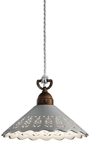Lustra, Pendul rustic fabricat manual diametru 30cm Fiori di Pizzo 065.08.OC