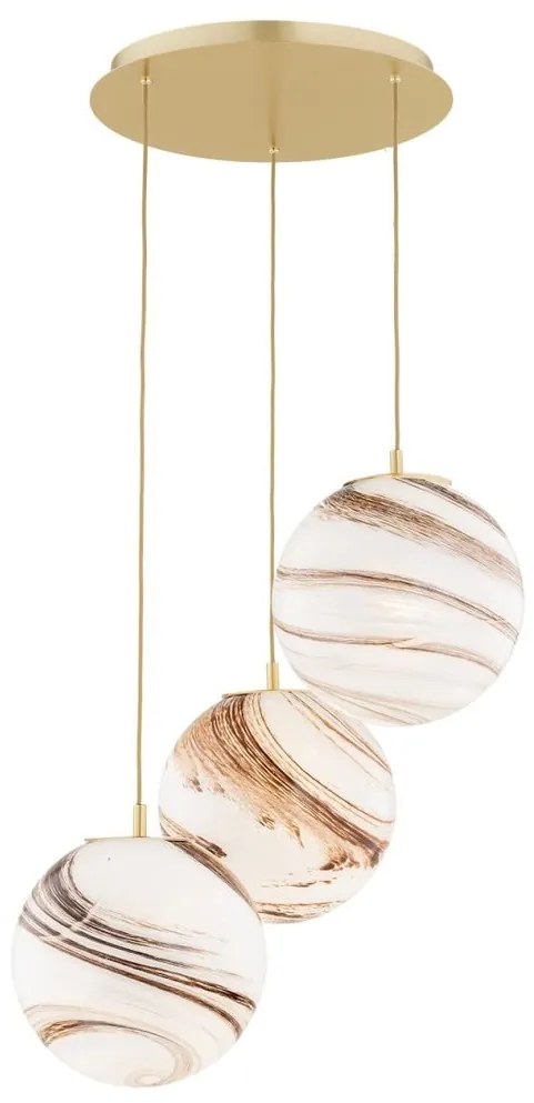 Lustra cu 3 pendule design minimalist Aruba