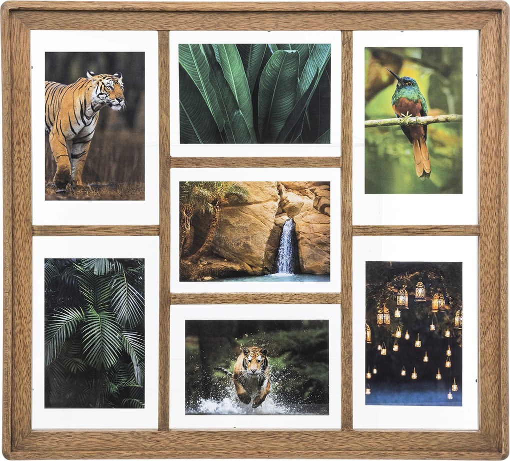 Rama foto multipla din lemn ELIOTT, 7 x 10 x 15 cm