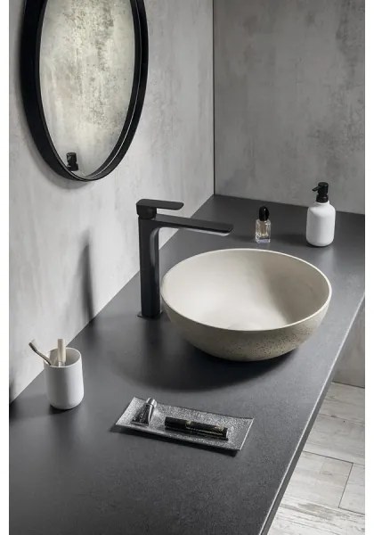 Sapho - Lavoar pentru blat FORMIGO Ø 39 cm beton/nisip