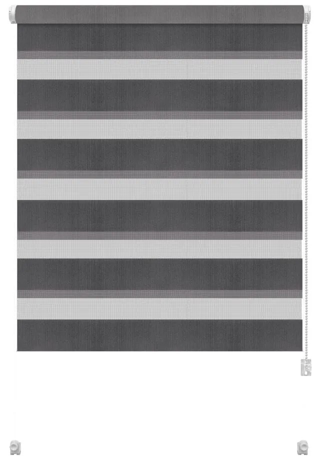 Jaluzea gri închis zi/noapte 42,5x150 cm Zebra – Gardinia