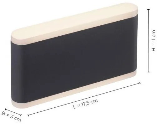 Aplică LED de exterior dimabilă ELSA 2xLED/5,5W/230V IP65 Paul Neuhaus 9483-13