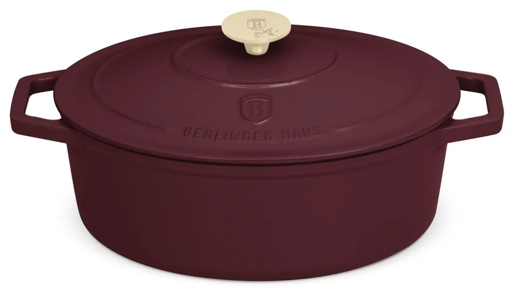BerlingerHaus Tigaie din fontă cu capac Leonardo 30 cm, 4HOME