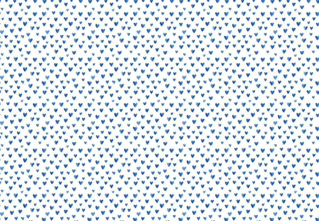 Fototapet - Inimioare albastre (147x102 cm)