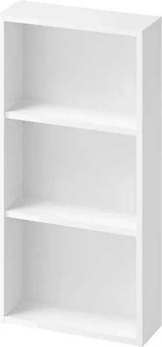 Dulap baie suspendat fara usa gri Cersanit Larga 40 cm cu 3 rafturi
