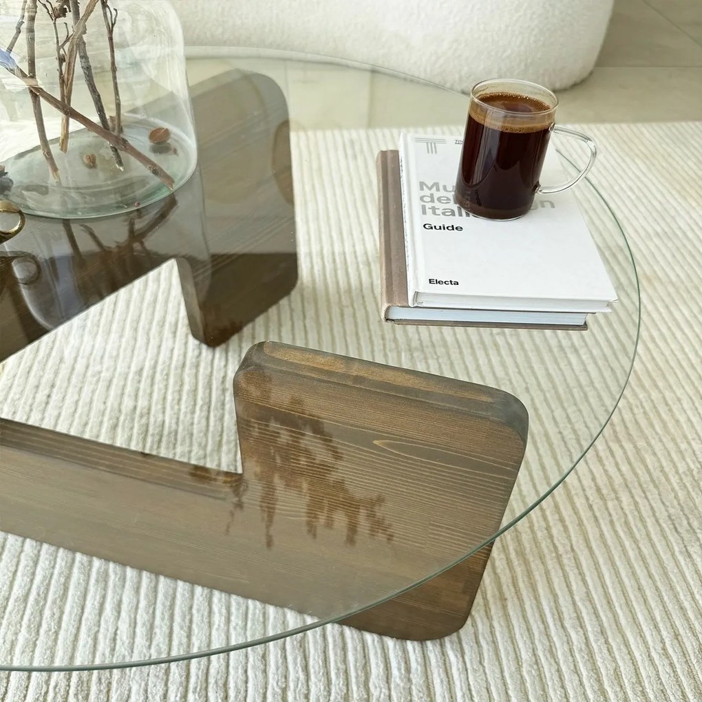 Măsuță de conferință Mia Walnut