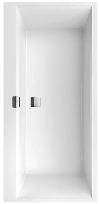 Cada dreptunghiulara, Villeroy&Boch Squaro Edge 12, compozit Quaryl, 160x75cm, Alb Alpin, UBQ160SQE2DV-01