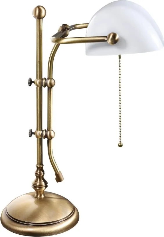 Lampa de birou din alama design clasic Banker