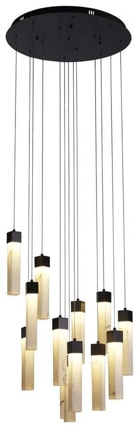 Lustra cu 12 pendule LED design modern Moonbeam