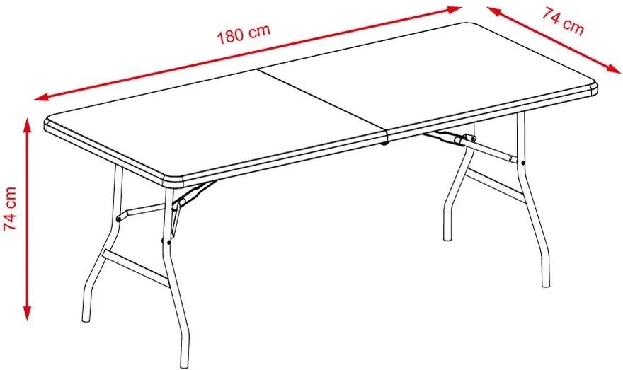 Masă pliabilă catering/camping ESSEN