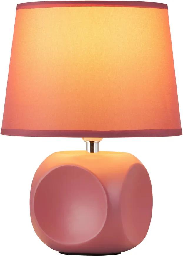 Rábalux Sienna 4394 Lampa de masa de noapte roz ceramică 1 x E14 max. 40W IP20