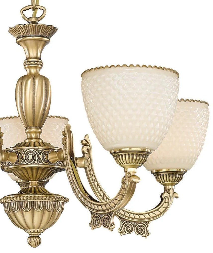 Candelabru din alama cu 5 brate design italian 7055